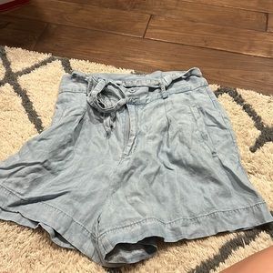 BB Dakota denim tie waist shorts